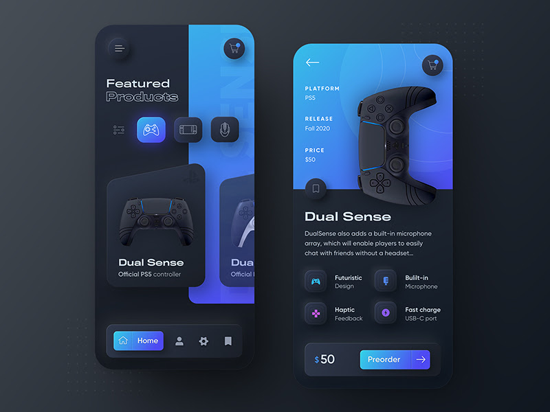 Playstation 5 DualSense App Concept 