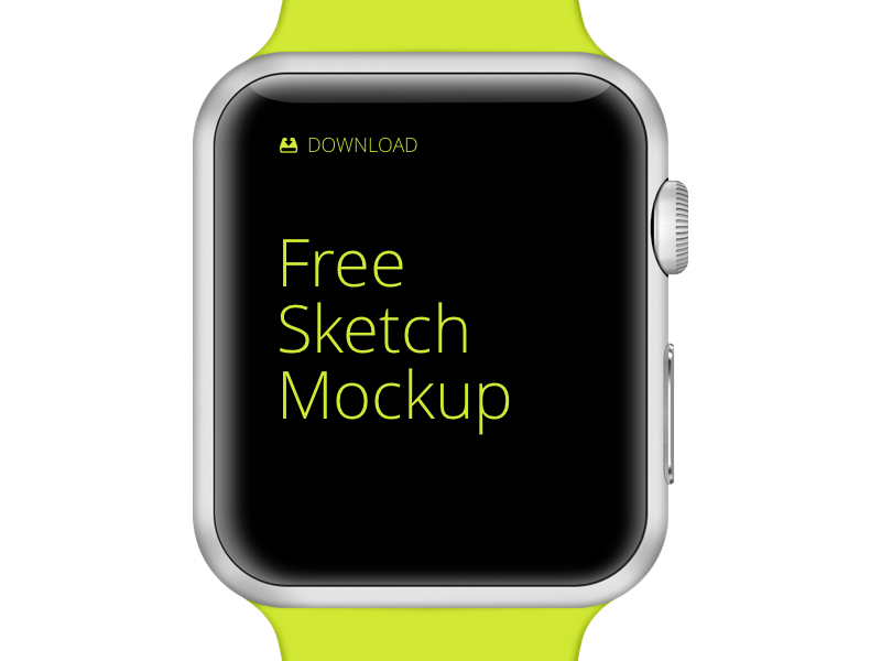 Apple Watch Sketch Mockup  Sketch Elements