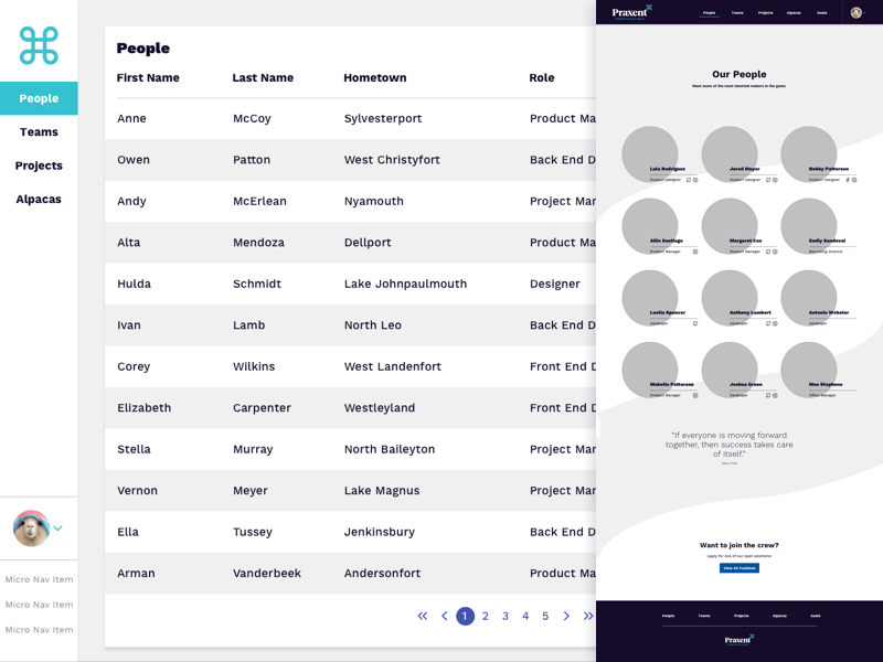 Mid-Fidelity Prototype Login/Create Profile