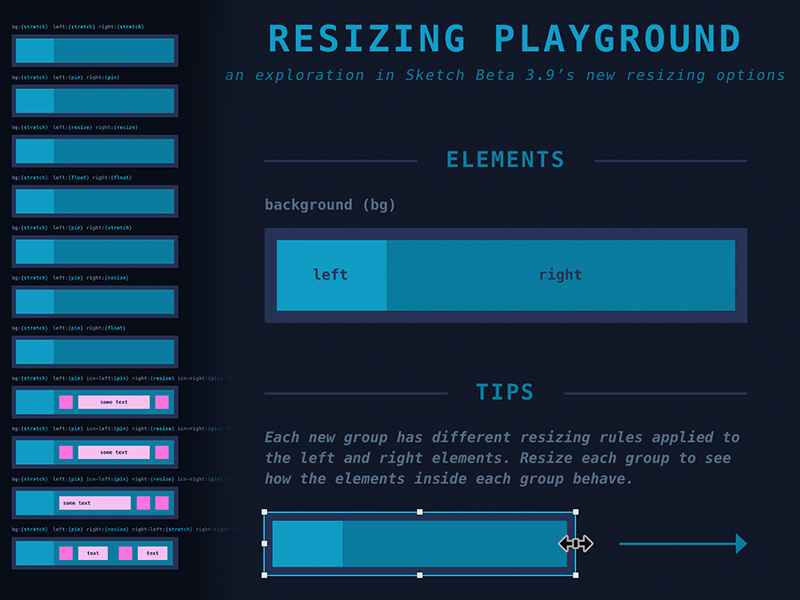 Sketch Beta Resizing Playground