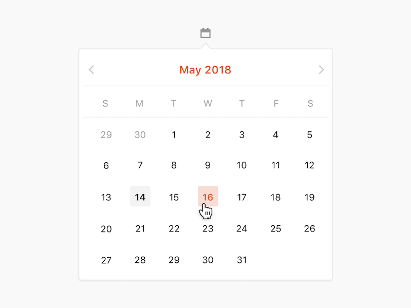 Product Hunt Date Picker