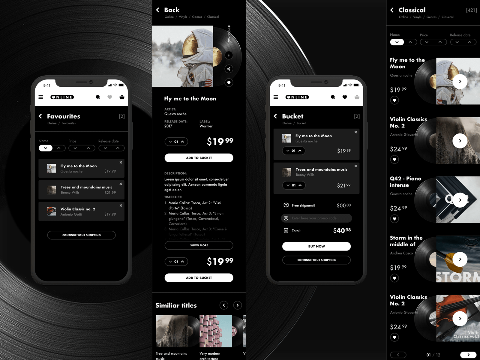 Vinyl Shop App Concept