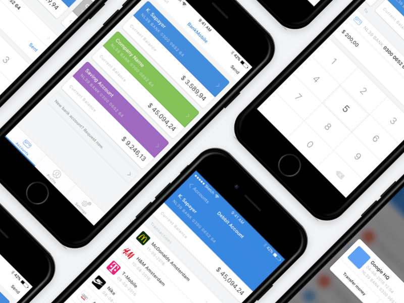 Sample iOS and Android Bank App
