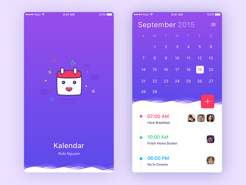 Simple Calendar App Sketch freebie Download free Simple Calendar App Sketch freebie Download free