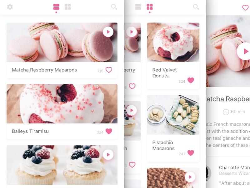 Cake School App UI Kit  UpLabs