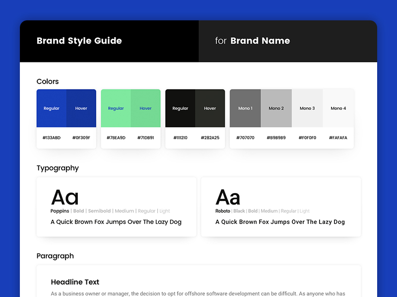 Sample Brand Style Guide