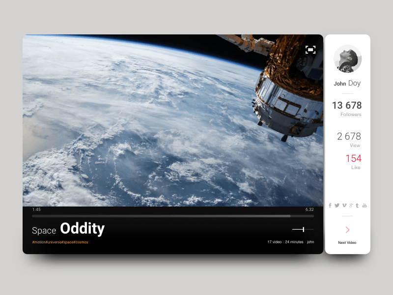 Custom Video Widget