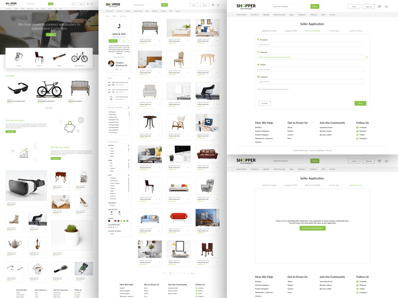 Shopper UI Kit Sketch freebie  Download free resource for Sketch  Sketch  App Sources