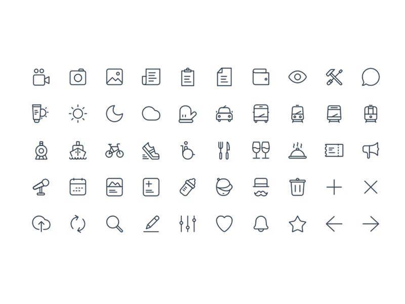 Free Icon Sets - iOS, Android, Line, Social, Flat, Web free resources for  Sketch, Figma, Adobe XD - Sketch App Sources - Page 1