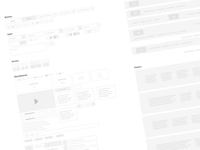 Simple Wireframe Kit