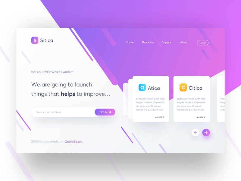 Sitica Landing Page