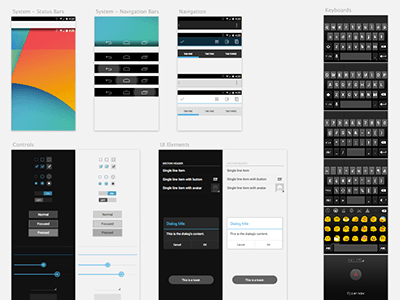 Android Material Design UI Kit Sketch freebie  Download free resource for  Sketch  Sketch App Sources