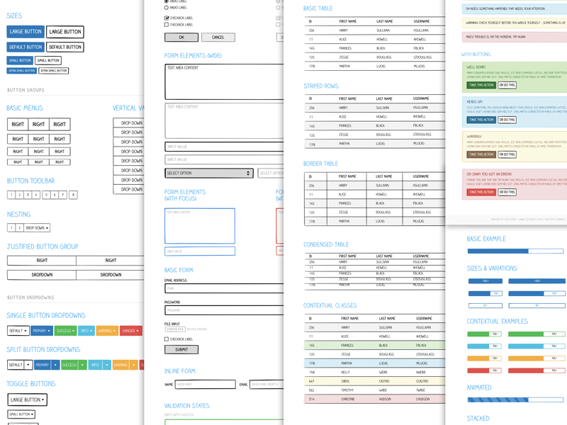 UI Kits design idea #213: Sketchframes UI Kit
