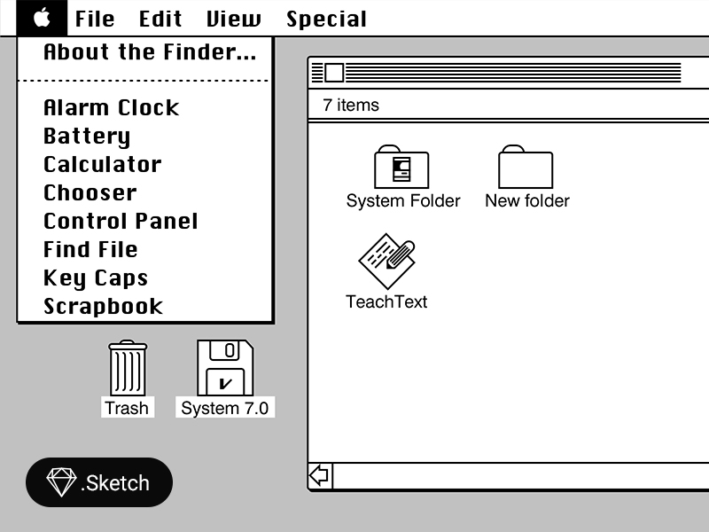 Mac OS 6 UI