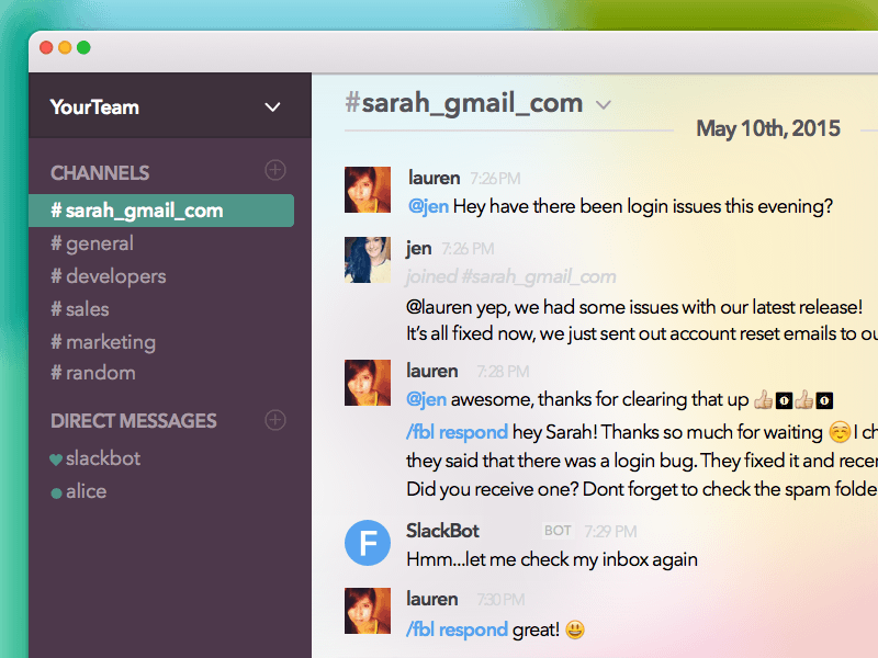 Slack UI