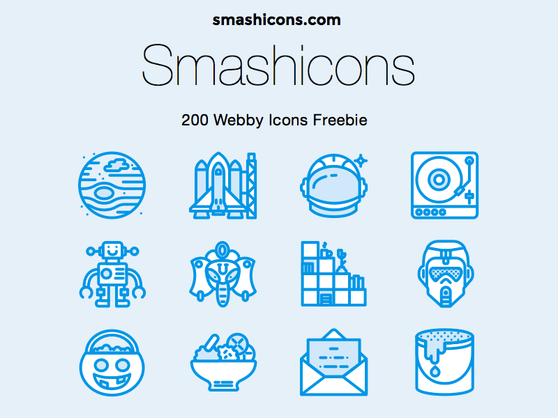 Smashicons 200 Webby Icons