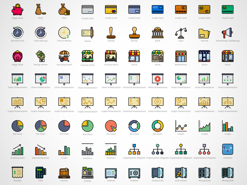 170 Business Icons