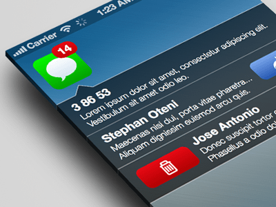 SMS Notification for iOS7