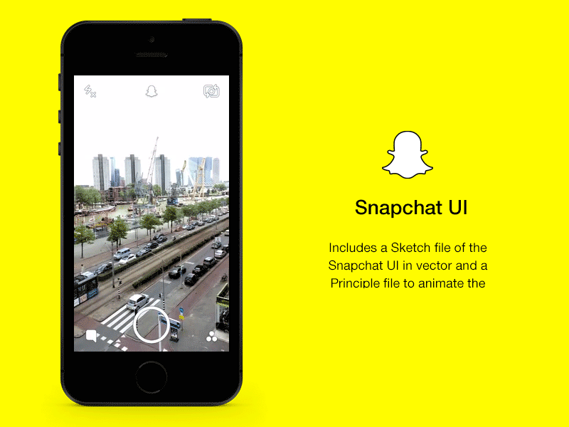 Snapchat UI and Principle Animation