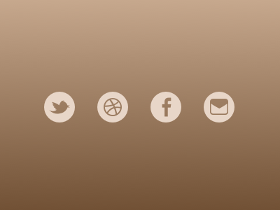 Social Icons Flat