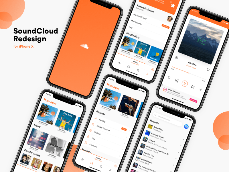 Soundcloud Ios Concept Sketch Freebie Download Free Resource For Sketch Sketch App Sources