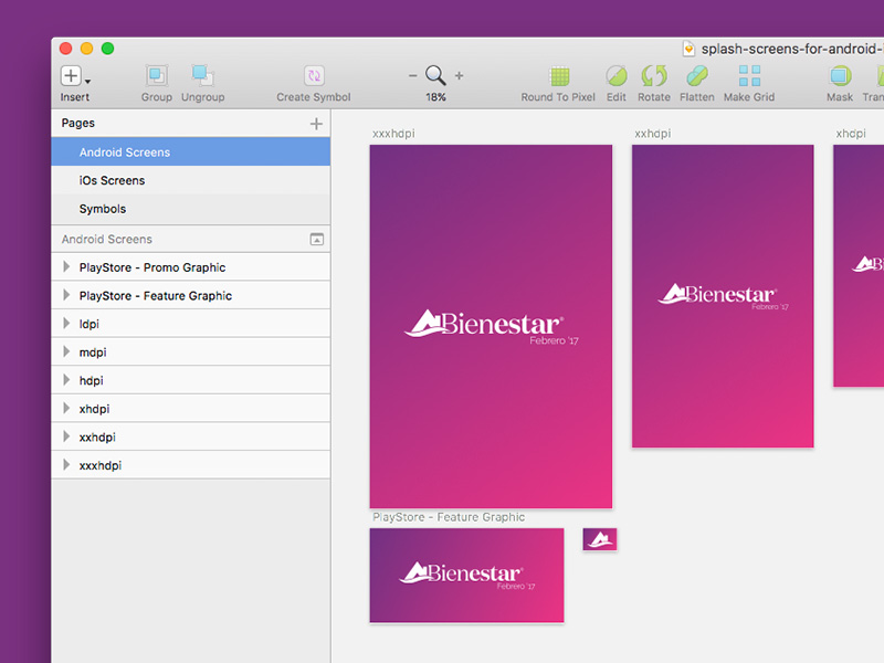 Splash Screen Sizes Sketch - Download free resource for - App Sources