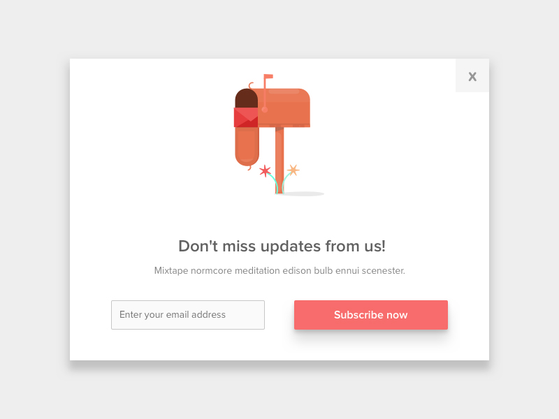 Subscribe Popup Sketch freebie  Download free resource for Sketch  Sketch  App Sources