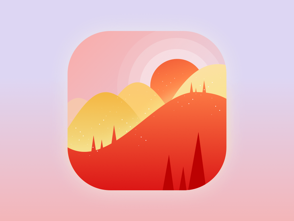App icons design idea #83: Sunrise App Icon