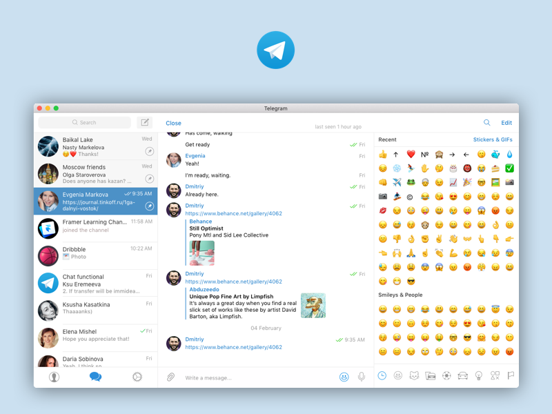 Telegram Mac Os Sketch Freebie Download Free Resource For Sketch Sketch App Sources