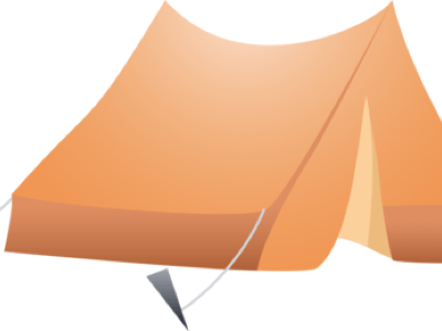 Tourist tent sketch style Royalty Free Vector Image