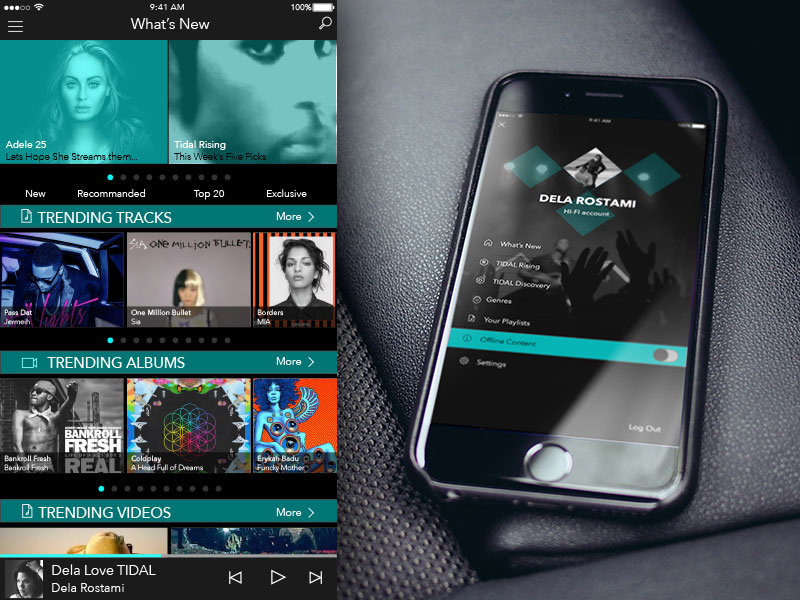 Tidal Music App Concept Sketch Freebie Download Free Resource For Sketch Sketch App Sources