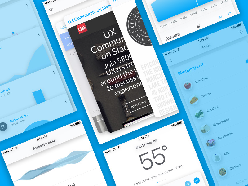 Adaptive iOS 10 UI Kit Sketch freebie  Download free resource for Sketch   Sketch App Sources