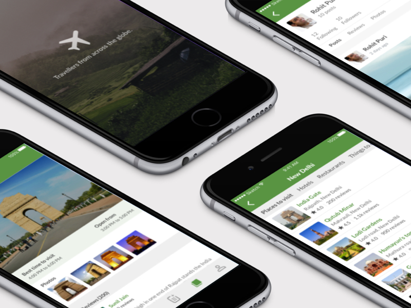 Mobile app inspiration example #100: Traveller App