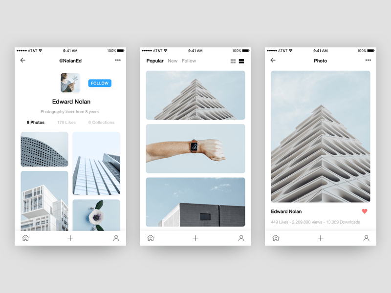 Unsplash App Concept