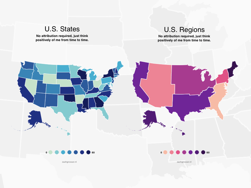 U.S. States and Regions