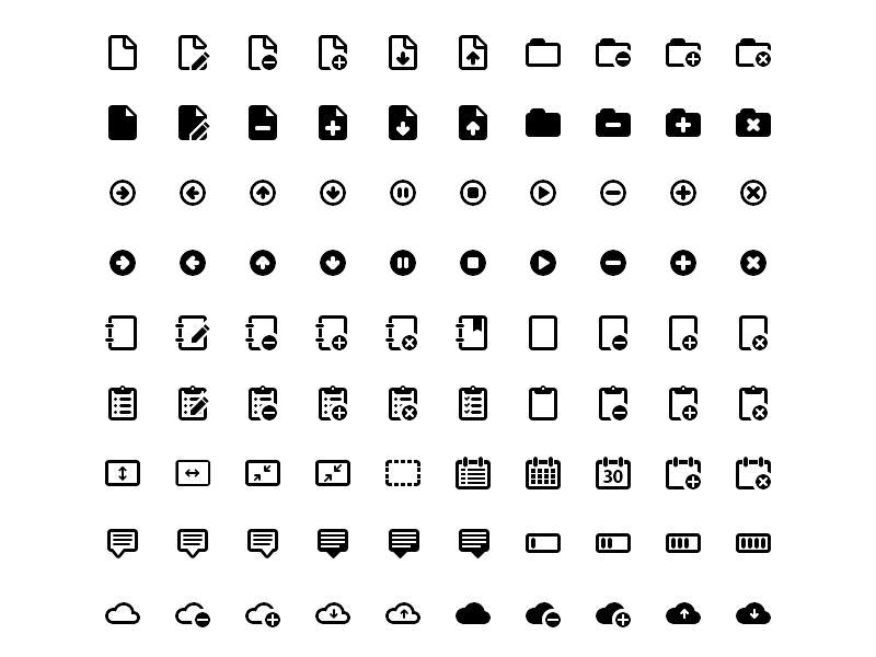 Vektor-Icons for Web