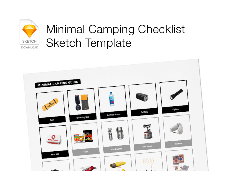 Camping Checklist Template from www.sketchappsources.com