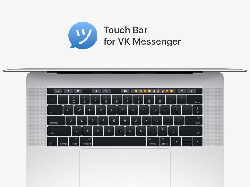 VK Messenger Touch Bar