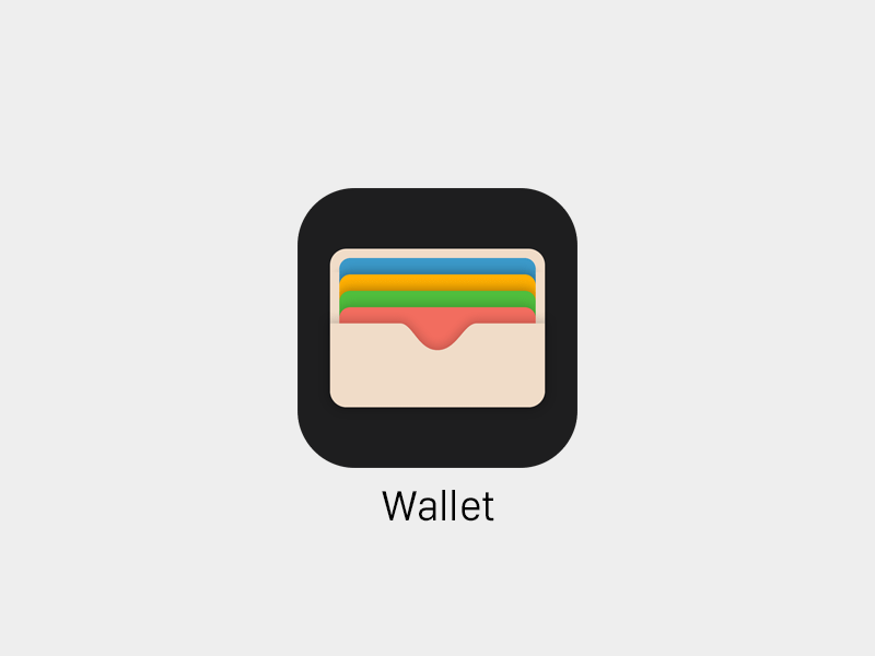 Wallet Icon iOS9 Sketch freebie - Download free resource for Sketch - Sketch App Sources