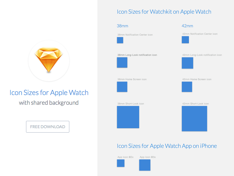 Icon Sizes for Apple Watch
