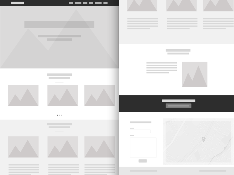 Simple Web Wireframe Sketch freebie  Download free resource for Sketch   Sketch App Sources