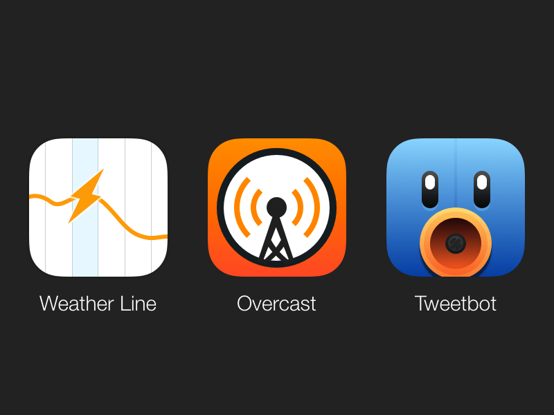 Weather Line, Overcast, Tweetbot Icons