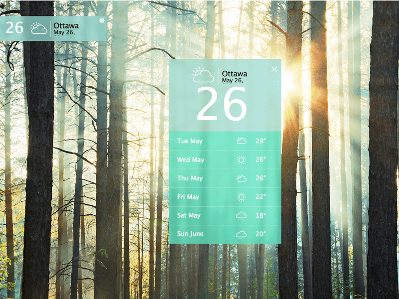 Desktop Weather Widget