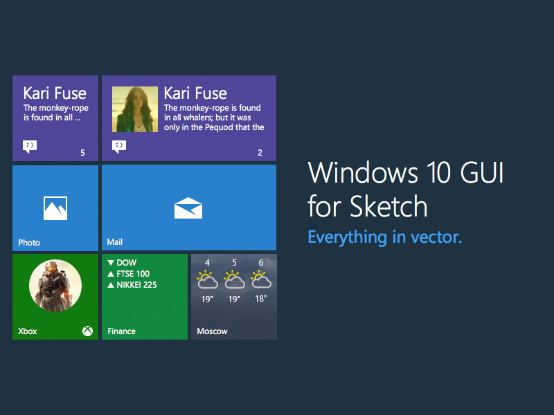 Windows 10 UI Kit