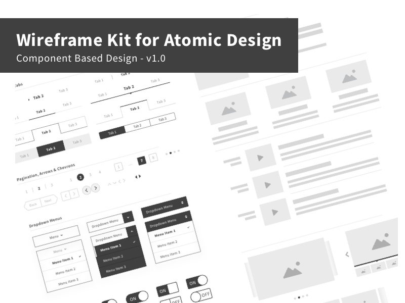 Download Wireframe Kit For Atomic Design Sketch Freebie Download Free Resource For Sketch Sketch App Sources