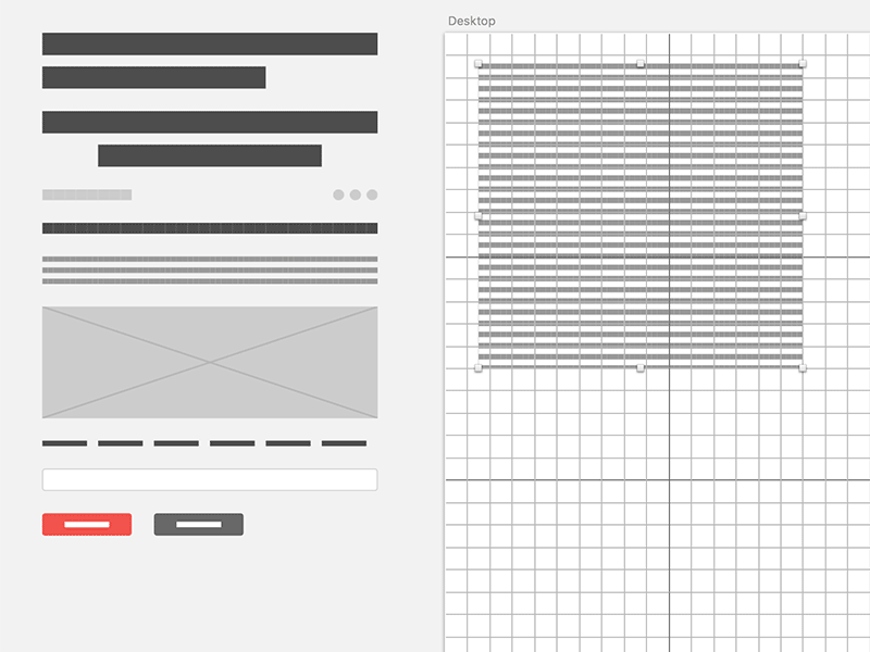 Resizable Wireframe Elements