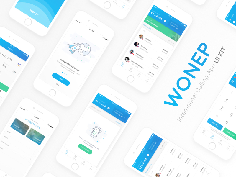 Wonep Calling App UI Kit