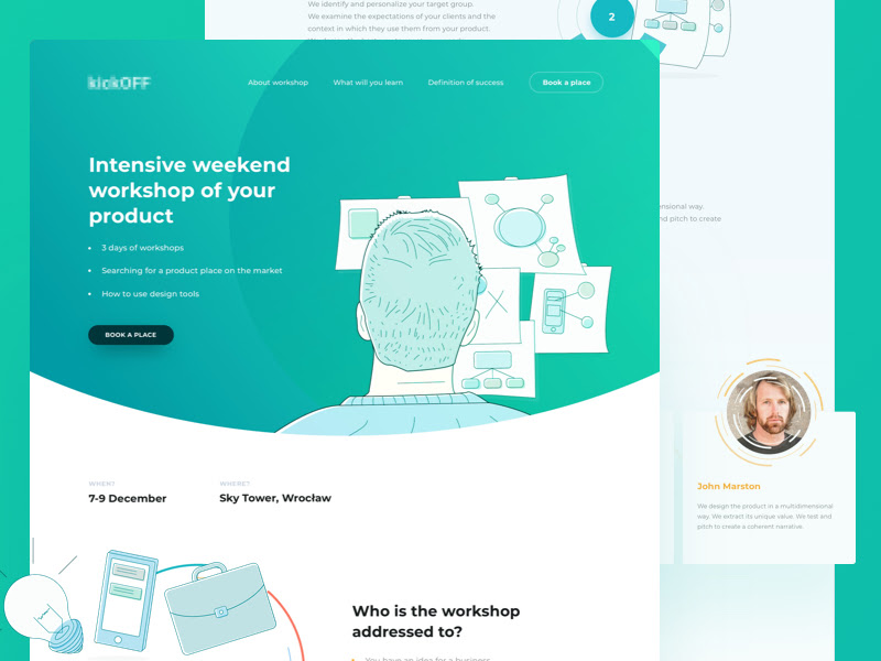 Workshop Landing Page