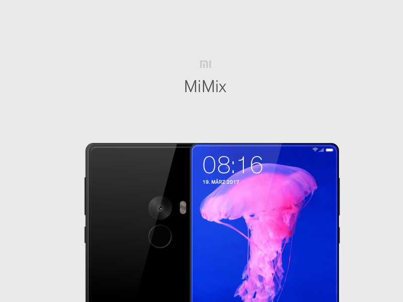 Xiaomi MiMix Mockup
