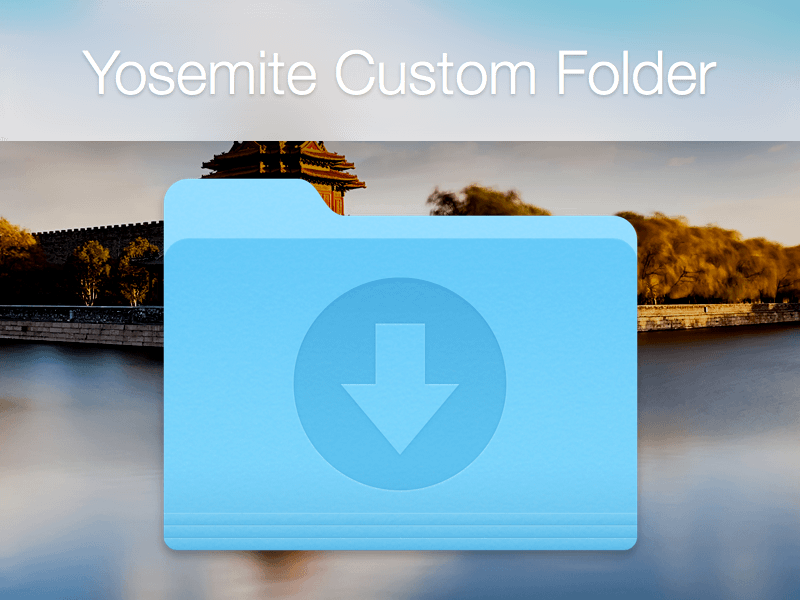 Yosemite Custome Folder Template Sketch Freebie Download